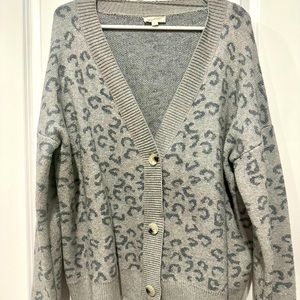 Leopard Print Cardigan (Mystree)